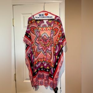 Bleu Rod Beattie size small multi color cover up.